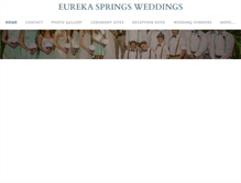 Tablet Screenshot of eurekawedding.com